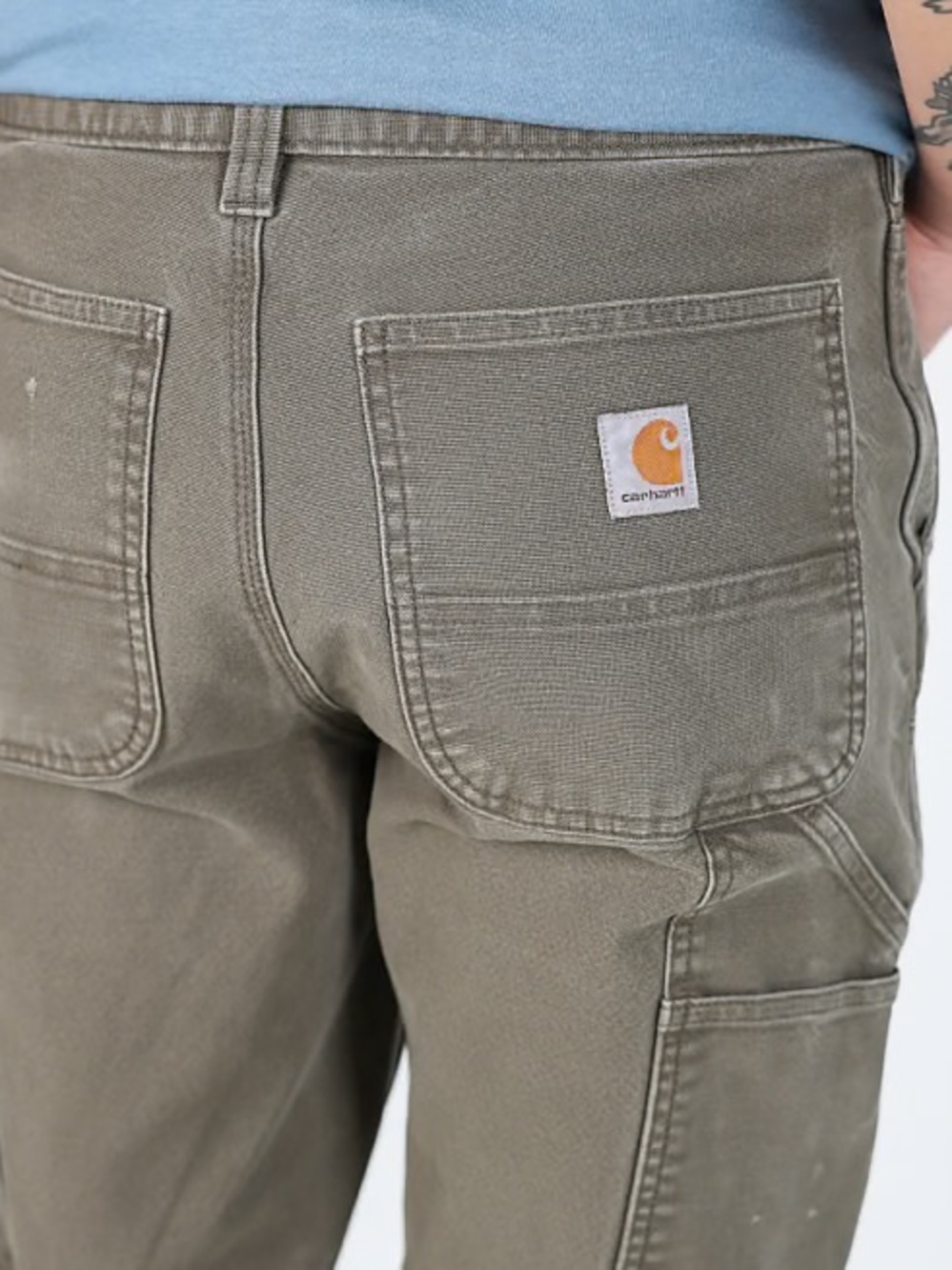 Carhartt Vintage Double Knee 30x32 Canvas Carpenter Jeans in Khaki